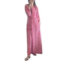 Natalie Martin wrap maxi silk dress small
